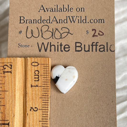 White Buffalo Cabochon - WB102 FE6043CE-5CA9-41F2-A001-E2EA50D68418 Brandedandwild.com