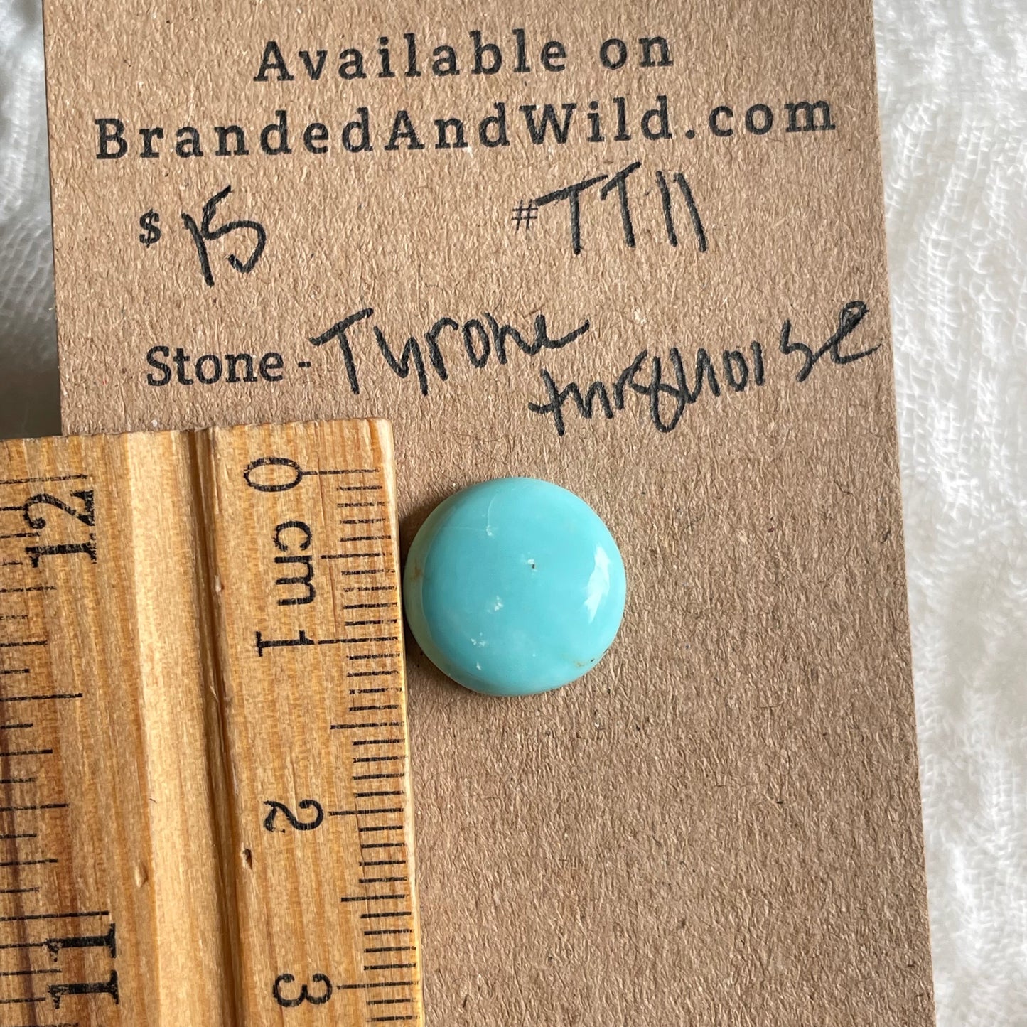 Tyrone Turquoise Cabochon - TT11 FEA2C50F-3A3C-4CA4-A90E-CB1251E94A74 Brandedandwild.com