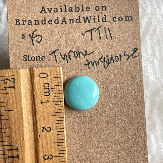 Tyrone Turquoise Cabochon - TT11 FEA2C50F-3A3C-4CA4-A90E-CB1251E94A74 Brandedandwild.com