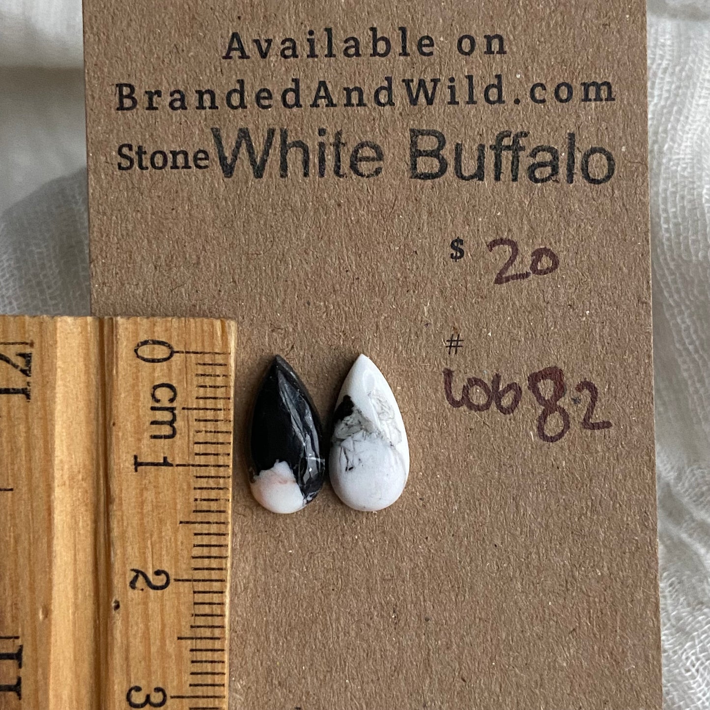 White Buffalo Cabochon - WB82