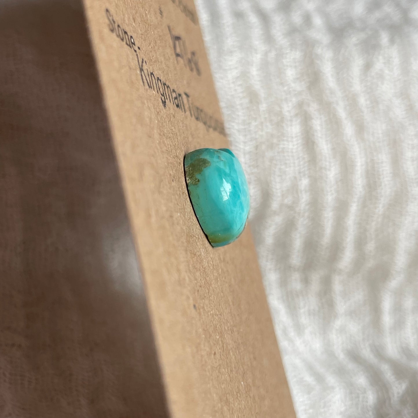 Kingman Turquoise Cabochon - KT68 FF085B8D-CBCD-471F-BCFC-705C7B7D6941 Brandedandwild.com