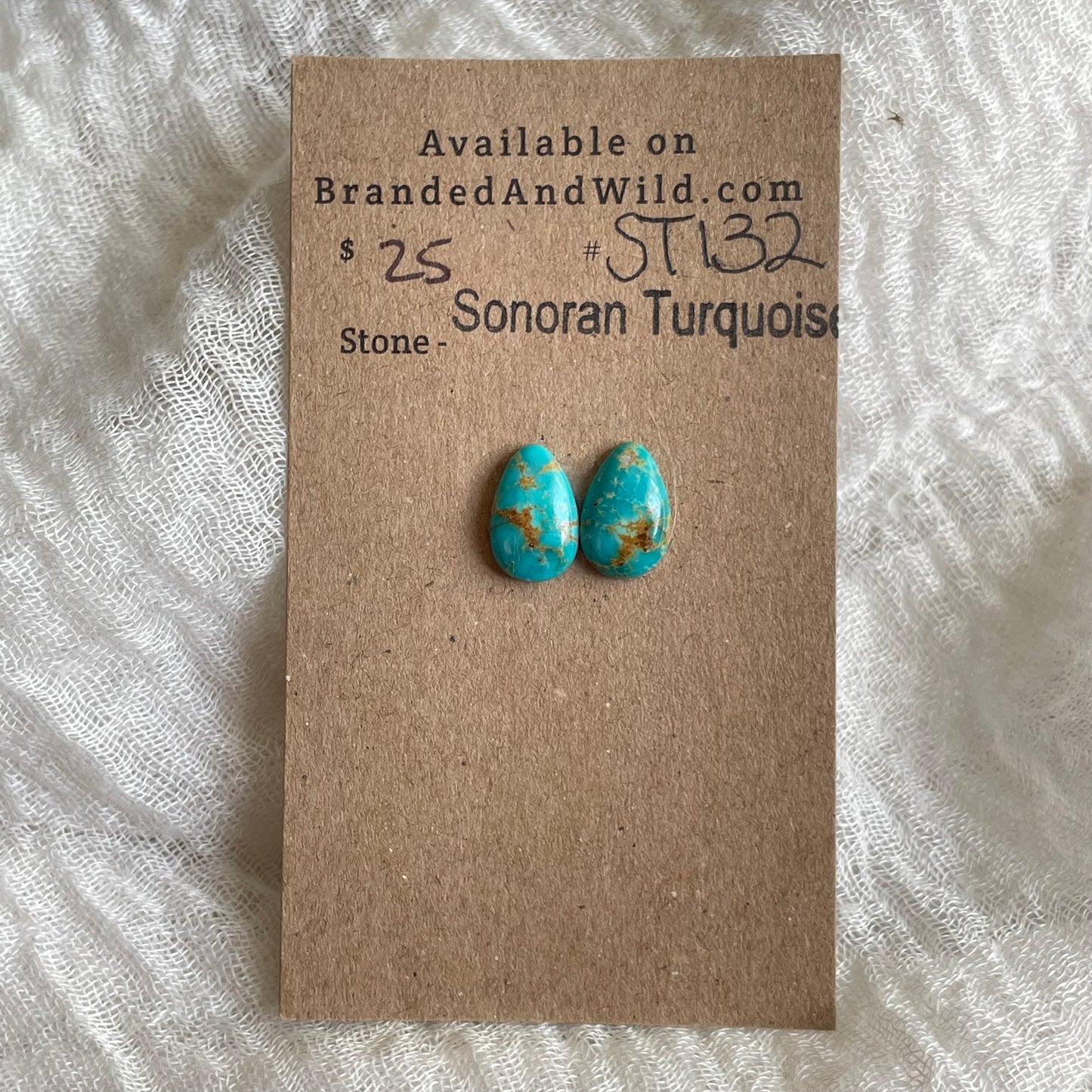 Sonoran Turquoise Cabochon - ST132 FF2F52F6-B2DC-4C80-89CB-4CD452979A9B Brandedandwild.com