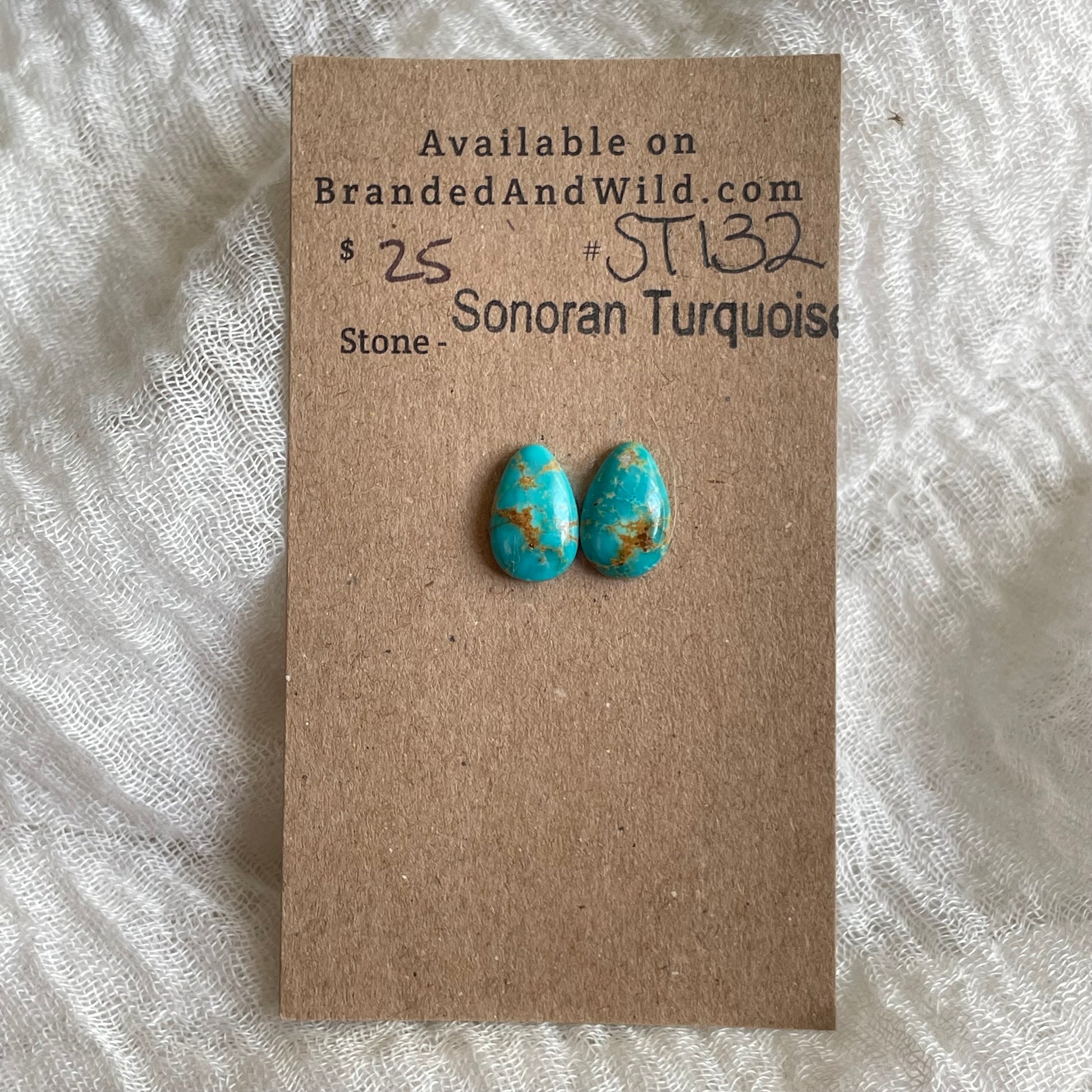 Sonoran Turquoise Cabochon - ST132 FF2F52F6-B2DC-4C80-89CB-4CD452979A9B Brandedandwild.com