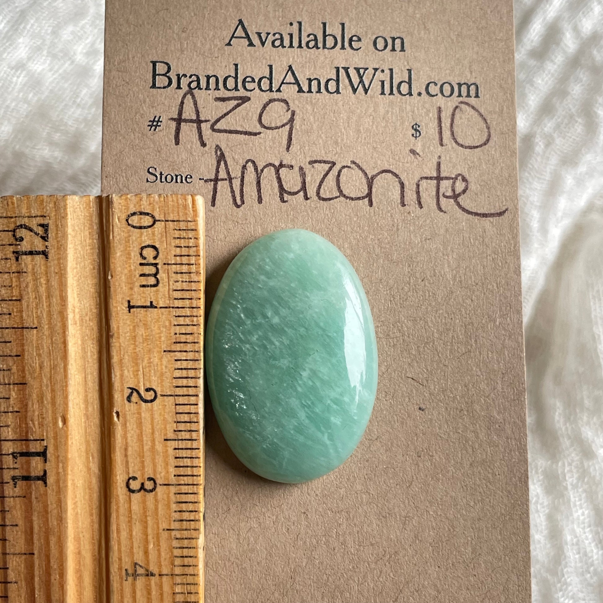 Amazonite Cabochon - AZ9 FF3C4BDB-3923-44C0-9BC9-6FC3A6E3A501 Brandedandwild.com
