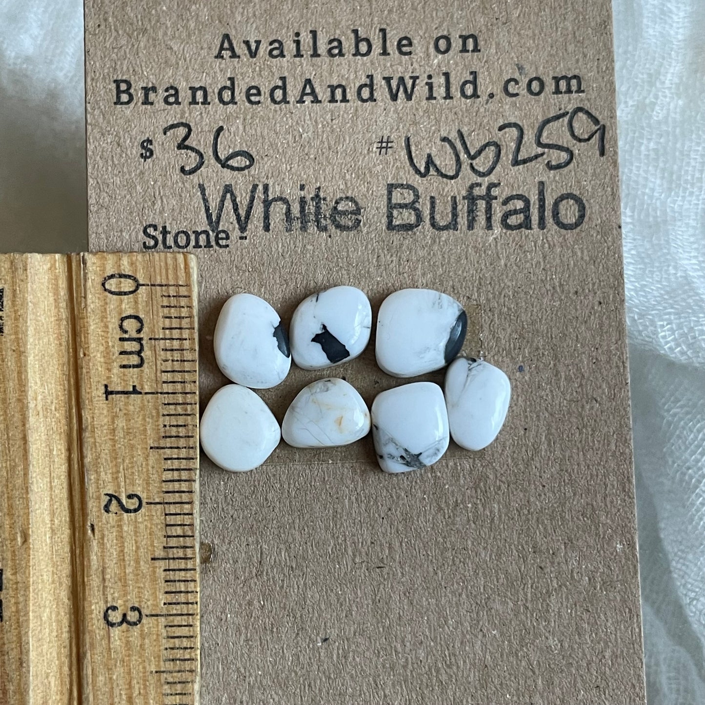 White Buffalo Cabochon - WB259