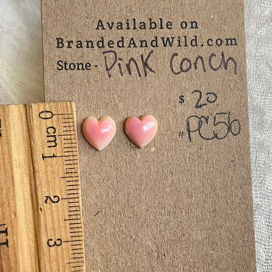 Pink Conch Cabochon - PC56 FF6ECEB3-8465-40BD-AFF4-0482BD23E302 Brandedandwild.com