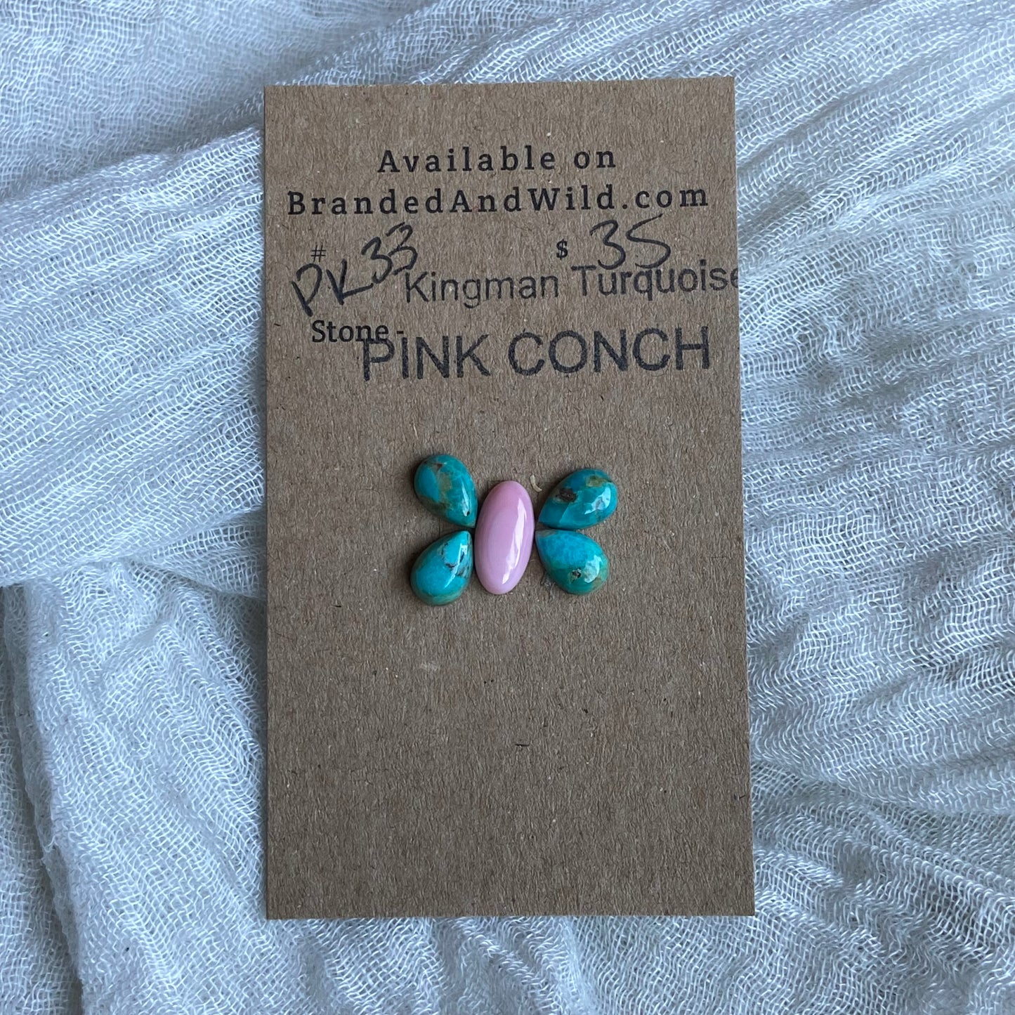 Pink Conch / Oyster Shell Cabochon - PK33
