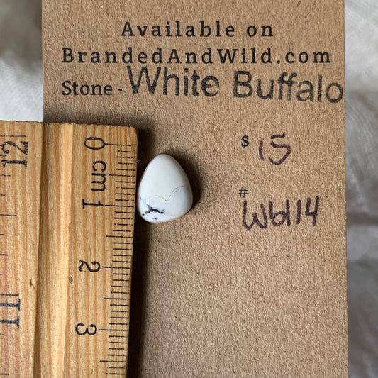 White Buffalo Cabochon - WB114