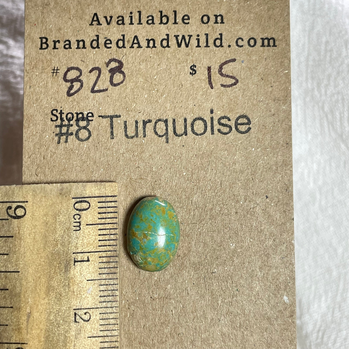 #8 Turquoise Cabochon - #828 FF98B38B-4C74-4861-B286-050F824D5492 Brandedandwild.com