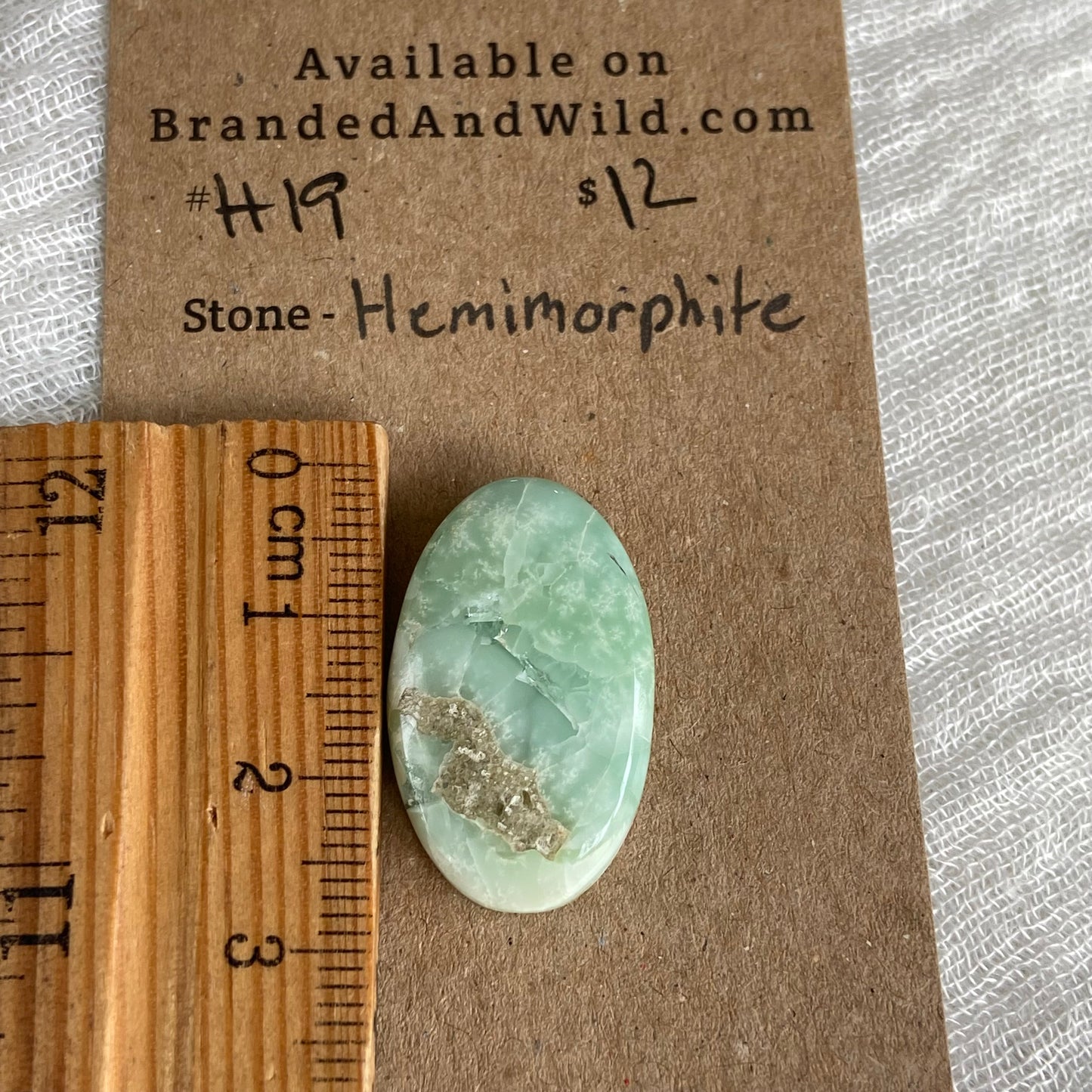 Hemimorite Cabochon - H19