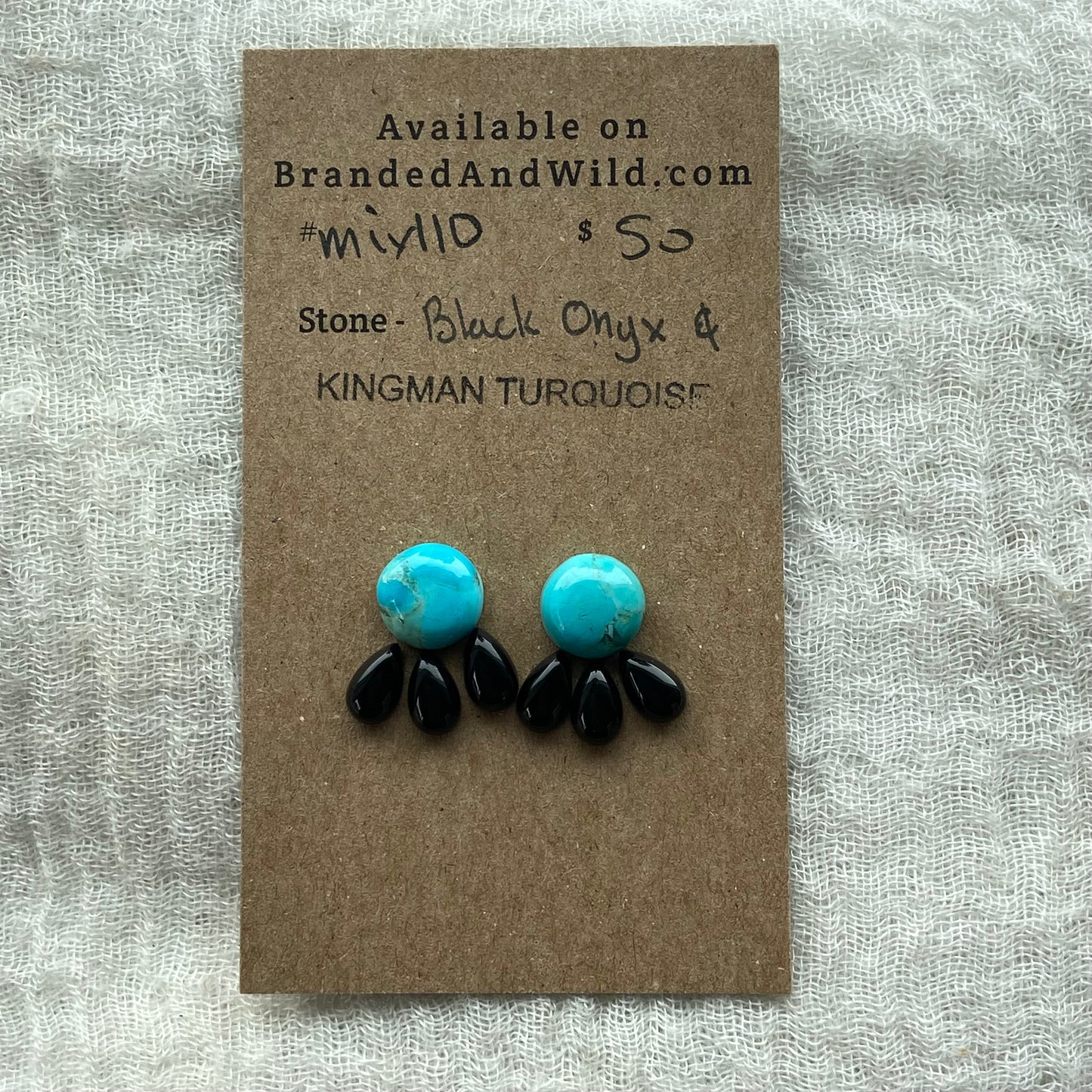 Kingman / Black Onyx Cabochon - Mix110
