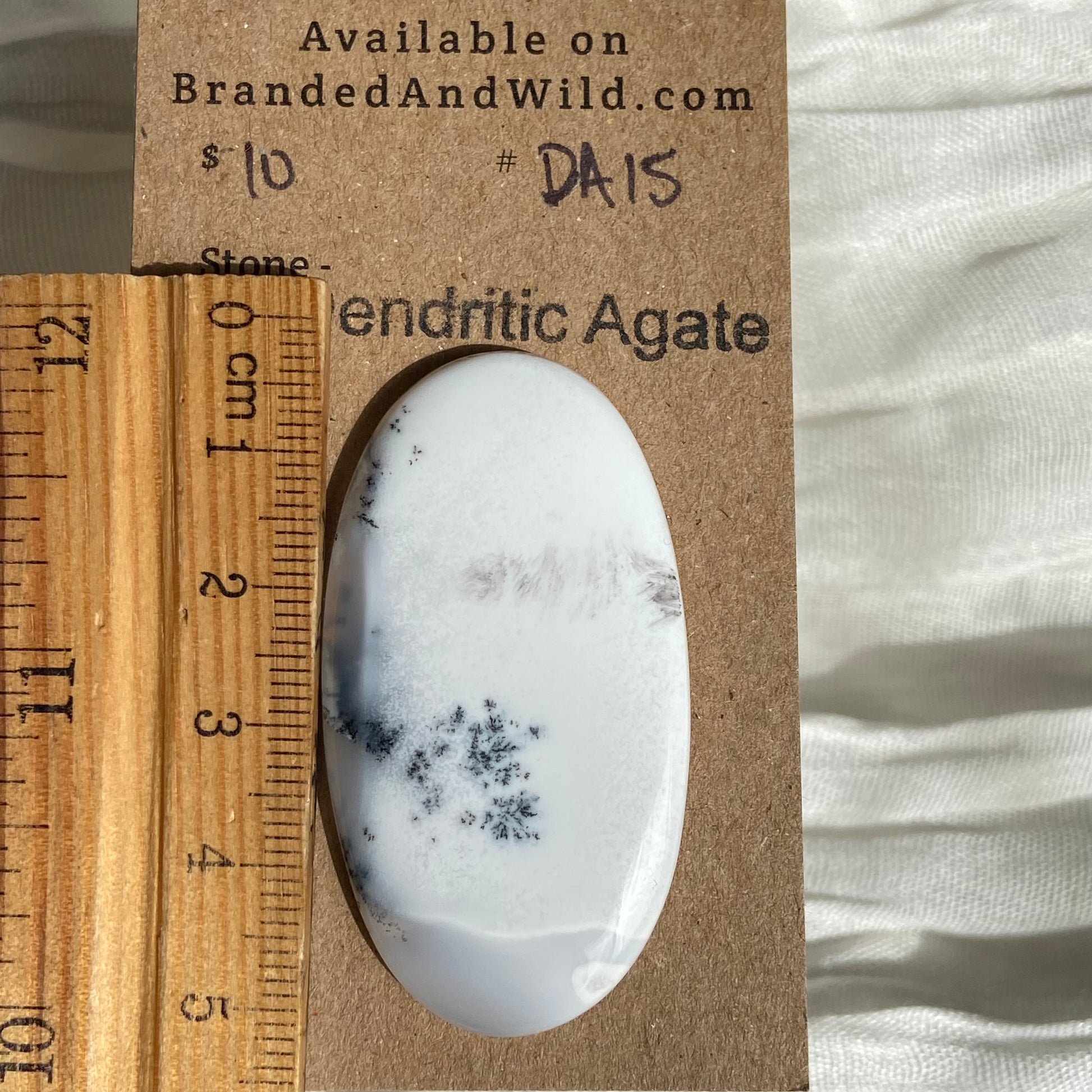 Dendritic Agate Cabochon - DA15 FFC30507-A02A-4C6E-BDFF-87F1B49D9EB9 Brandedandwild.com