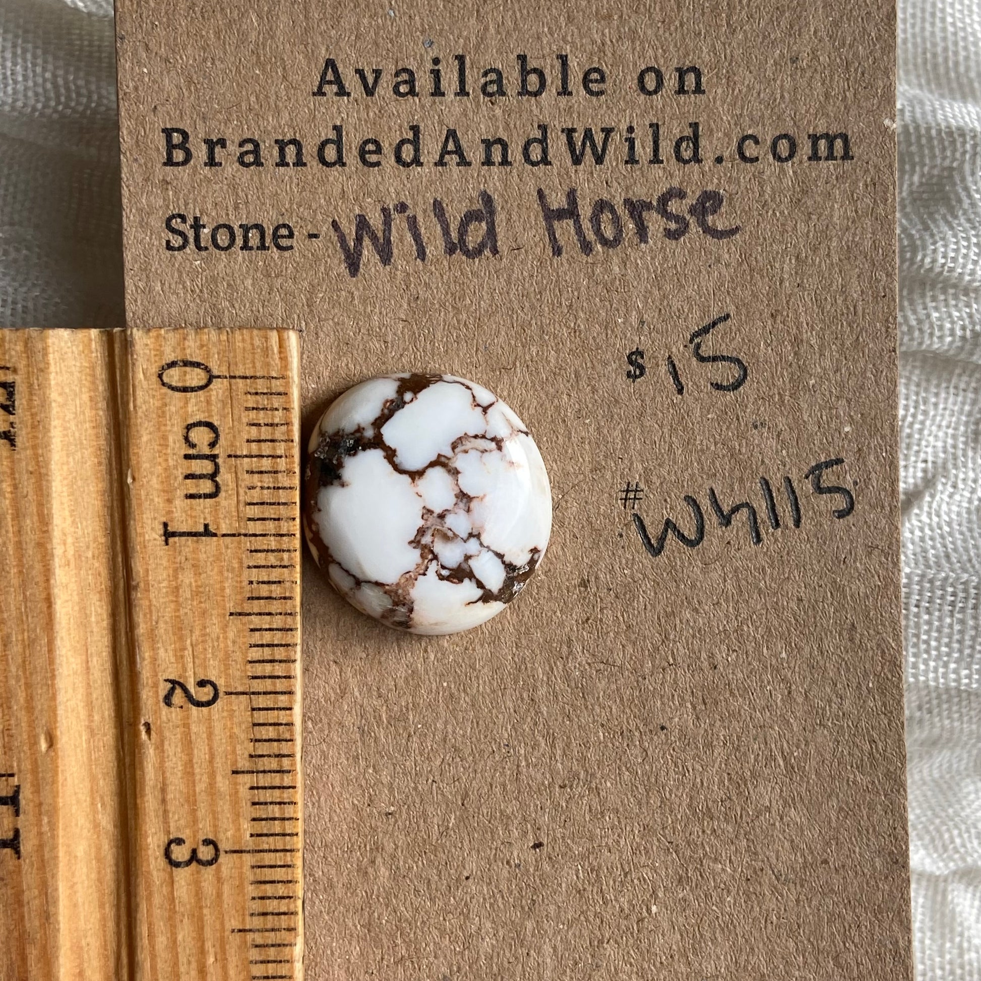 Wild Horse Cabochon - WH115 FFEE734B-C58A-4A45-8D40-A698A78CD13E Brandedandwild.com
