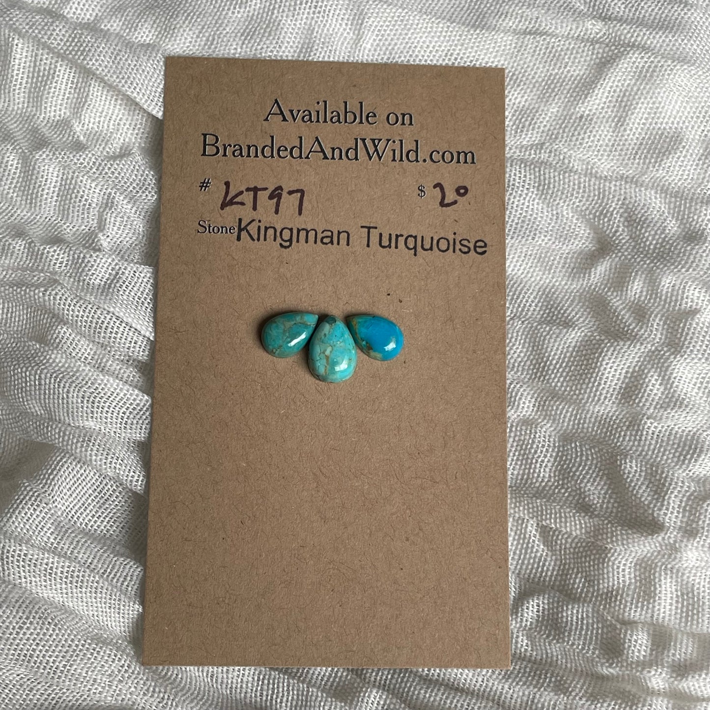 Kingman Turquoise Cabochon - KT97 FFEFEA90-7E8E-4D90-B049-91BC5F069677 Brandedandwild.com
