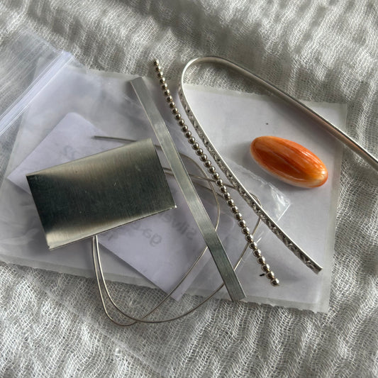 Orange Oyster Shell Class includes - Digital Download, Silver & Stone (OOSRC01)