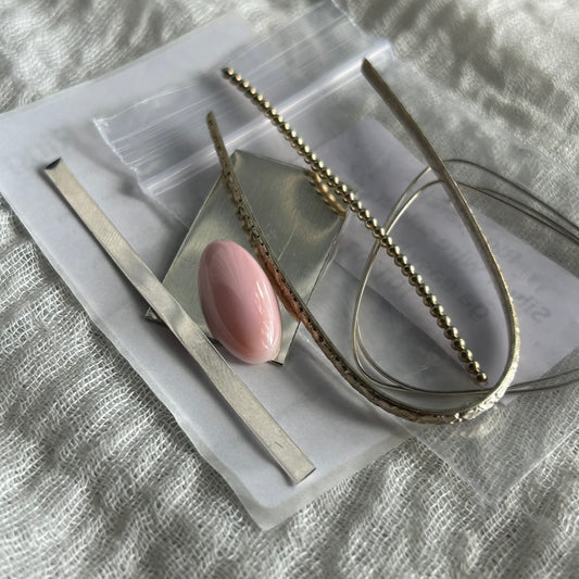 Pink Conch Ring Class (Silver and Cabochon included) PCRC01