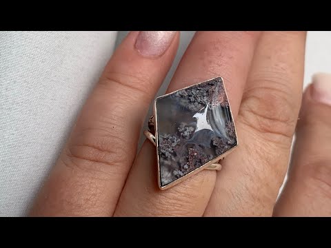 Sterling Silver Moss Agate Ring Class