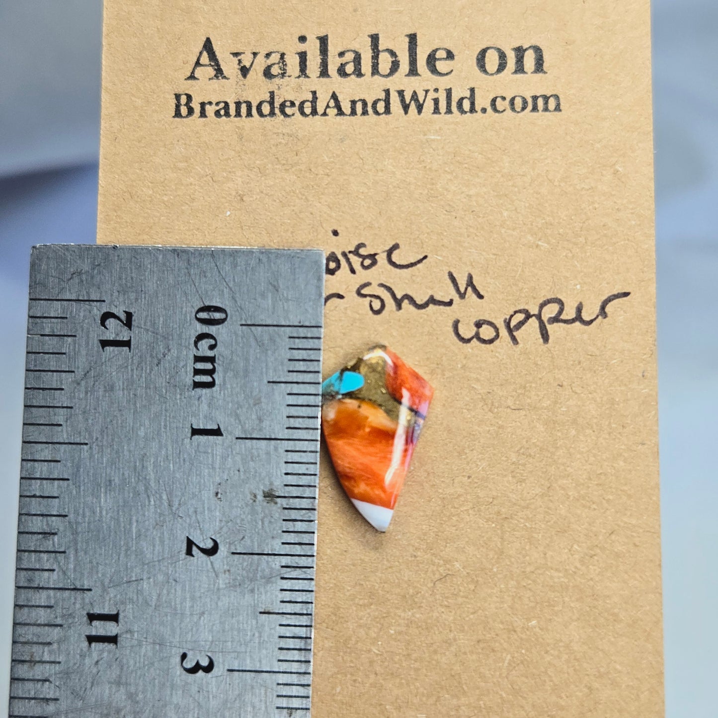 Turquoise, Oystershell, Copper Cabochon TOC32