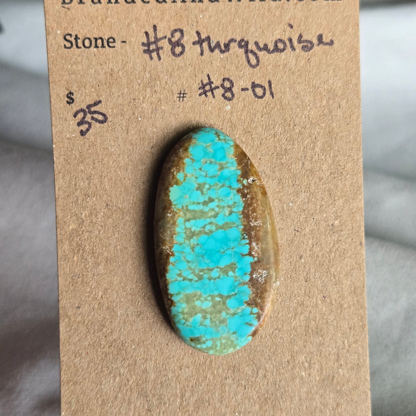 #8 Turquoise Cabochon - #8-01