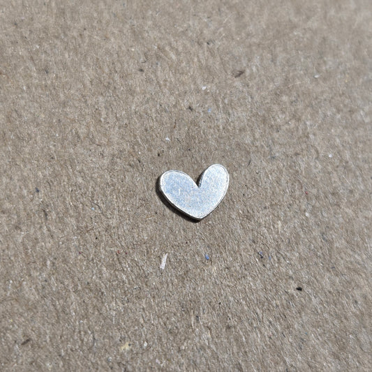 5mm 24 gauge sterling silver heart