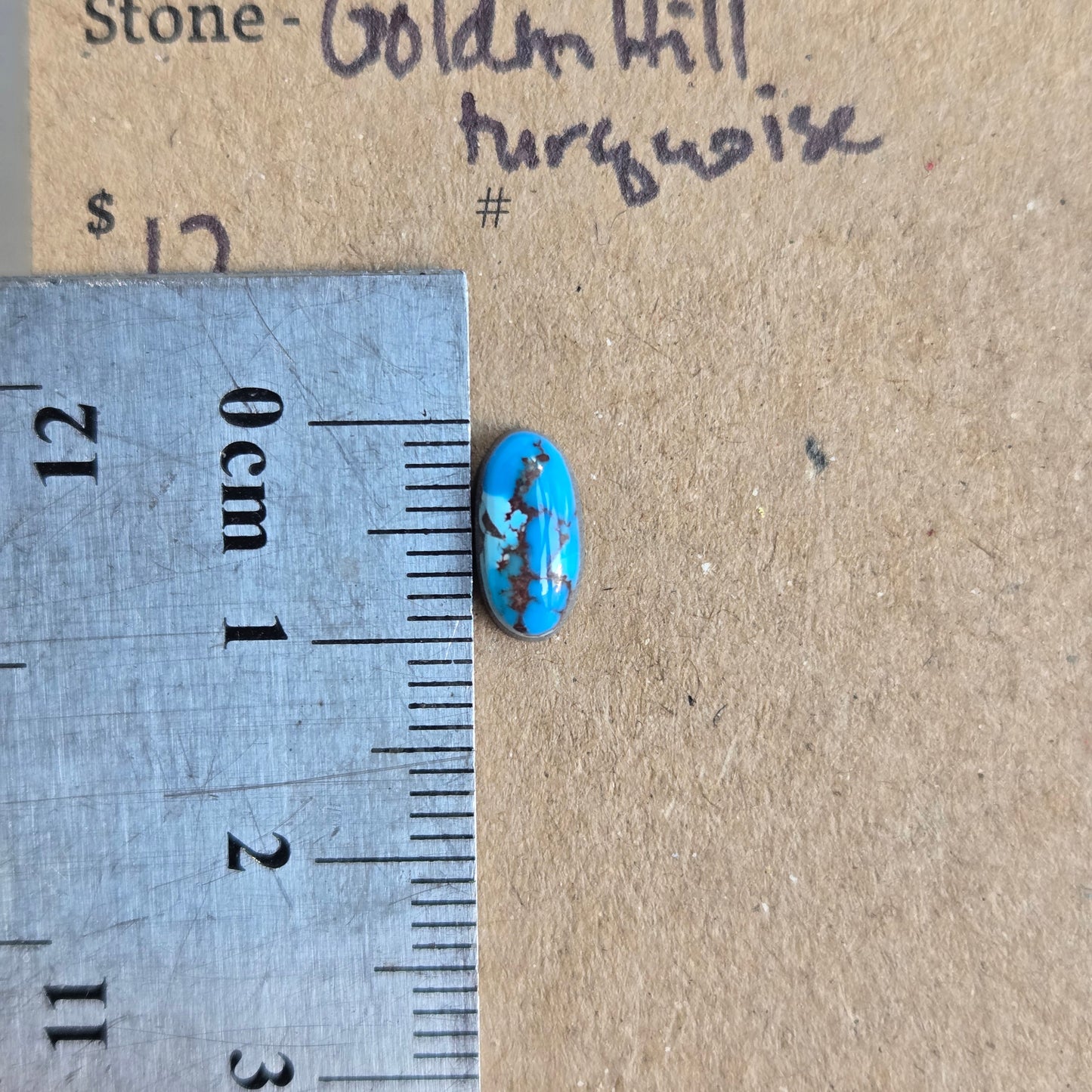 Golden Hill turquoise cabochon