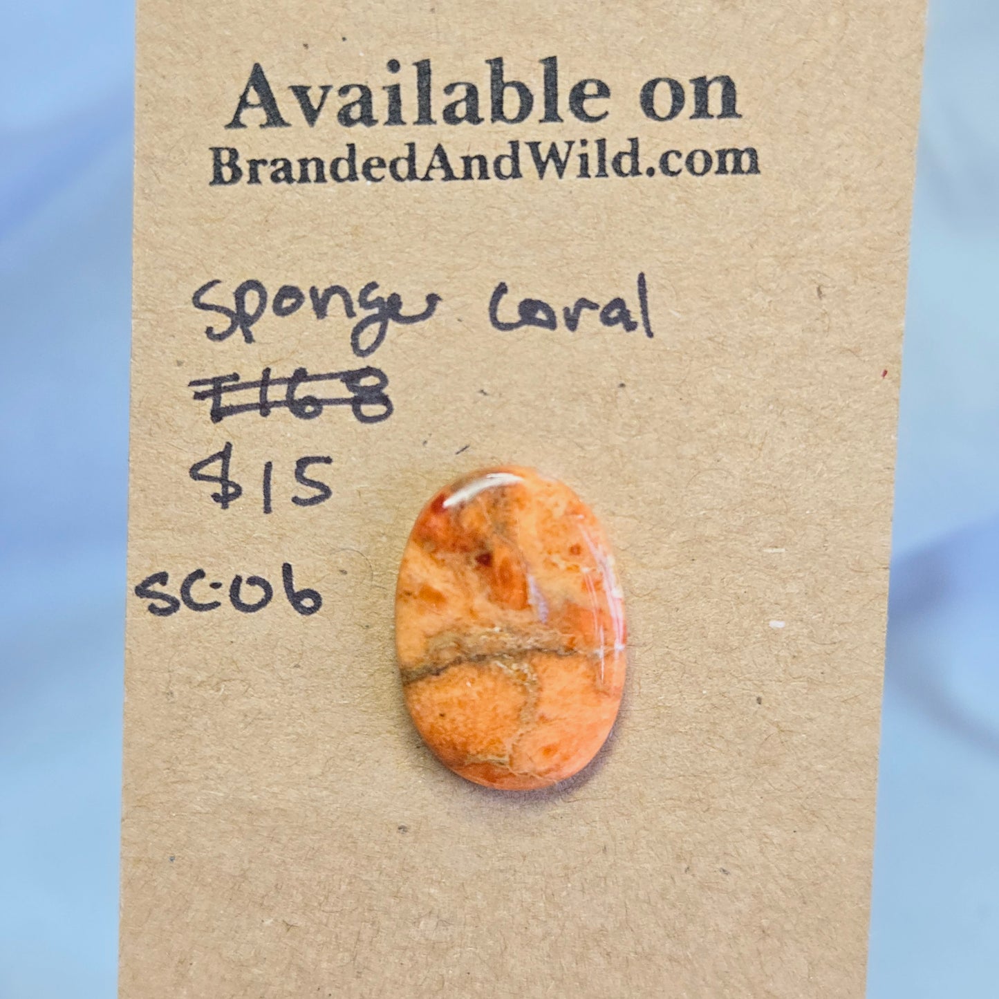 Sponge Coral Cabochon - SC-06