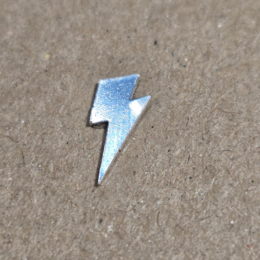 15 mm 24gauge sterling silver lightning bolt