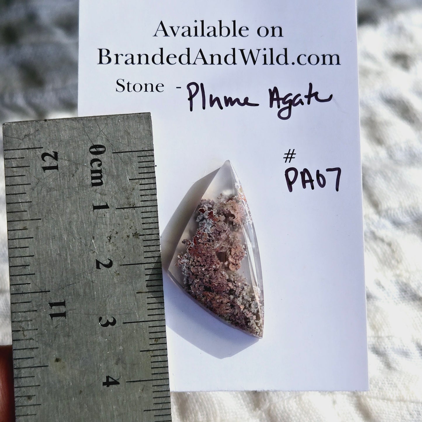 Plume Agate Cabochon - PA07