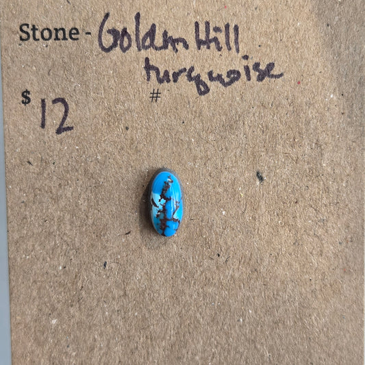 Golden Hill turquoise cabochon