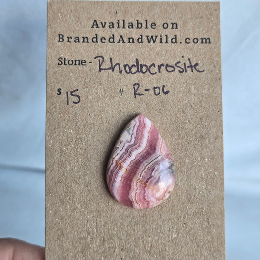 Rhodochrosite Cabochon - R-06