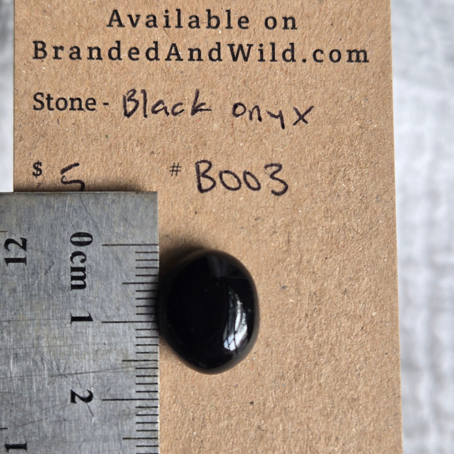 Black Onyx Cabochon - B003