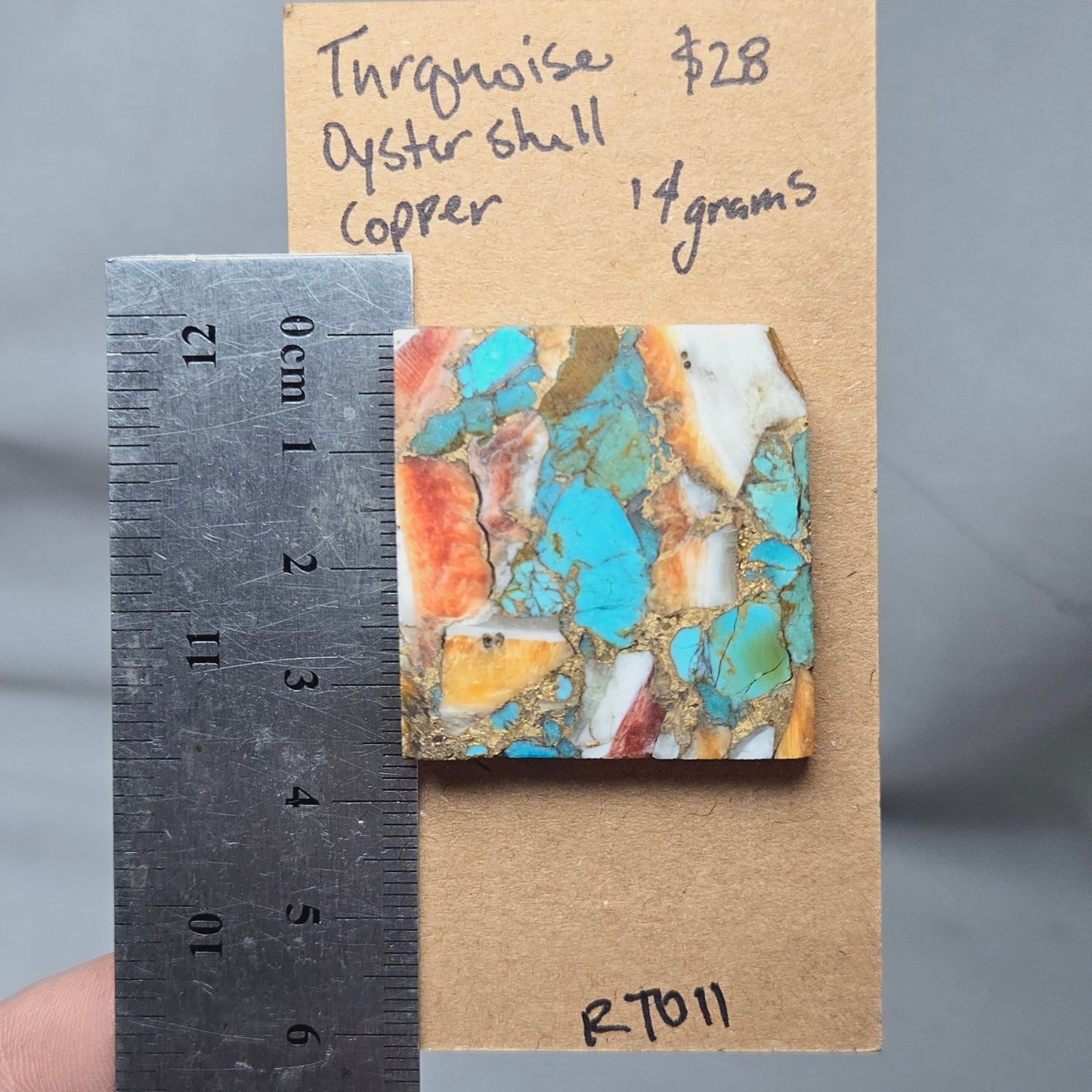 Rough Turquoise, Oystershell, Copper - RT011