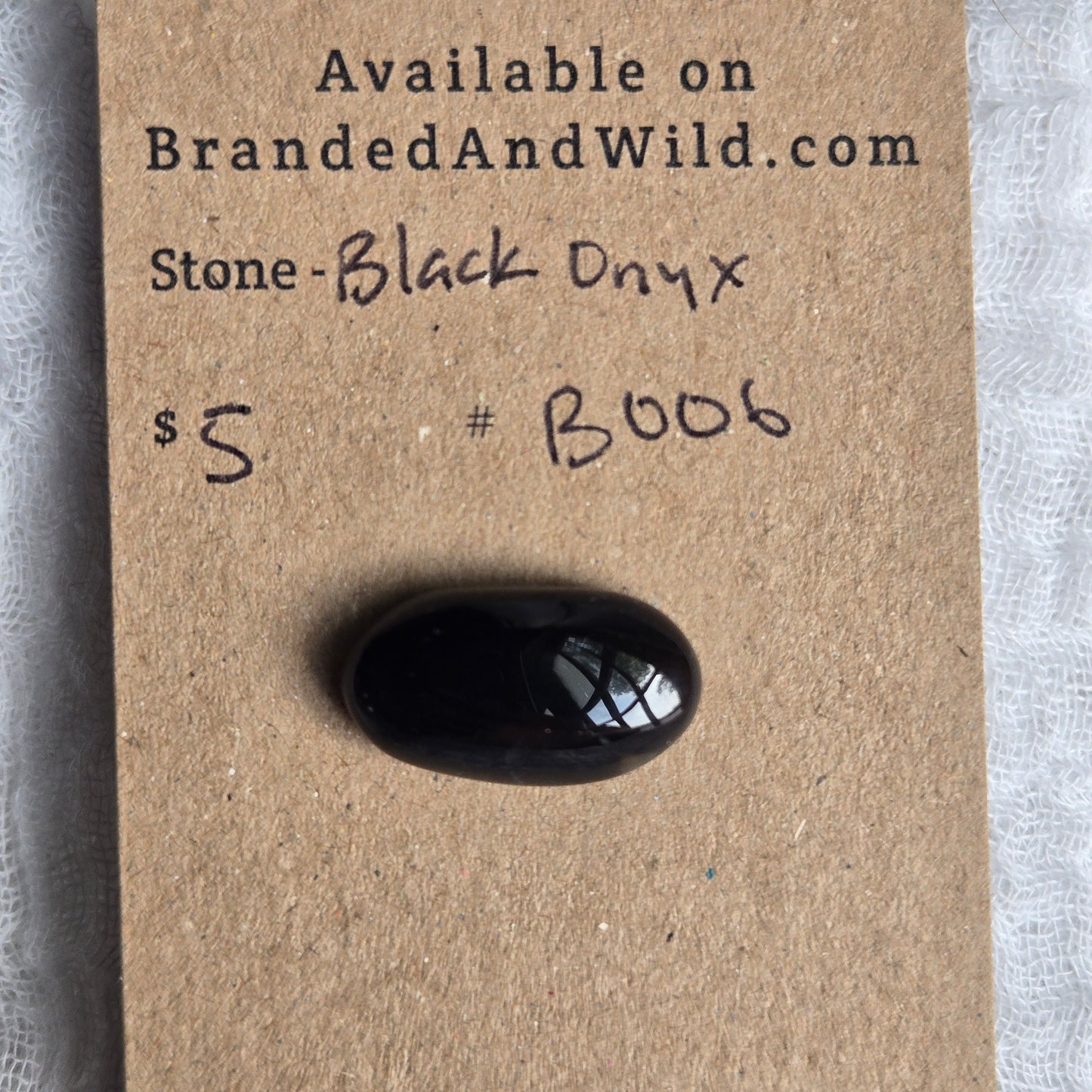 Black Onyx Cabochon - B006