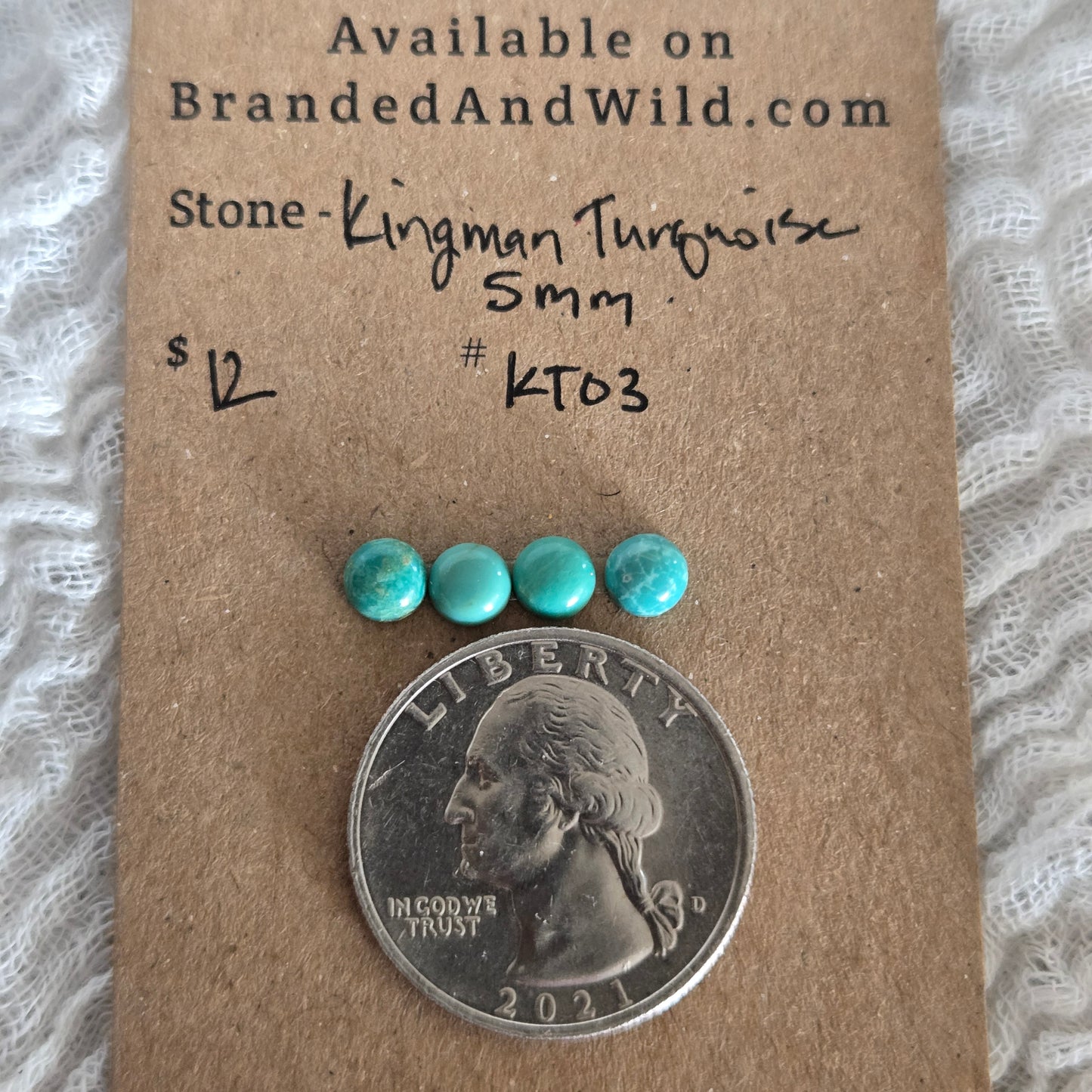 Kingman Turquoise Cabochon - KT03