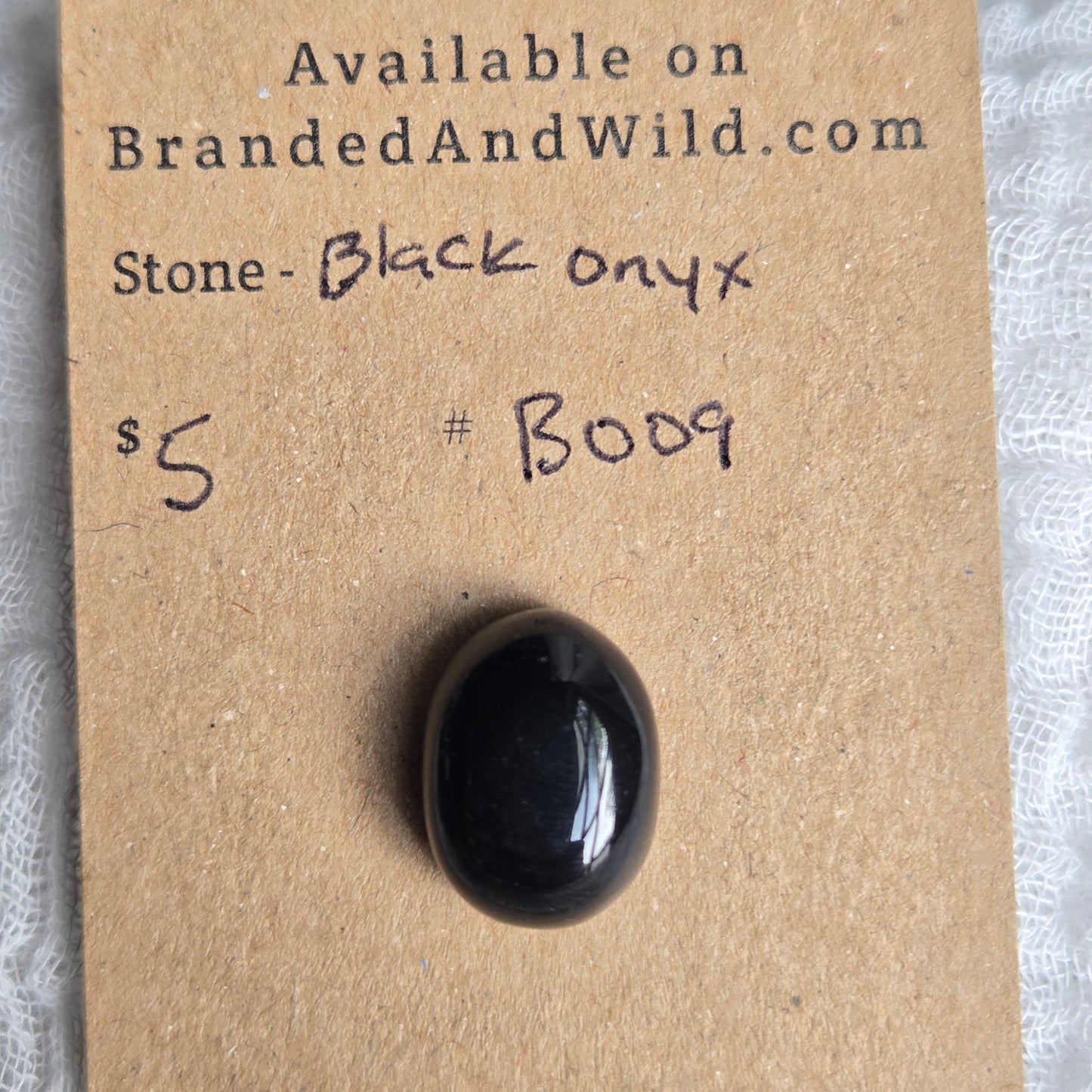 Black Onyx Cabochon - B009