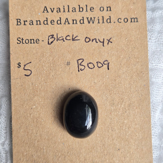 Black Onyx Cabochon - B009