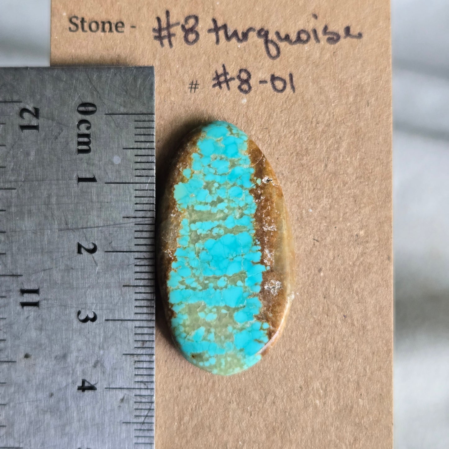 #8 Turquoise Cabochon - #8-01