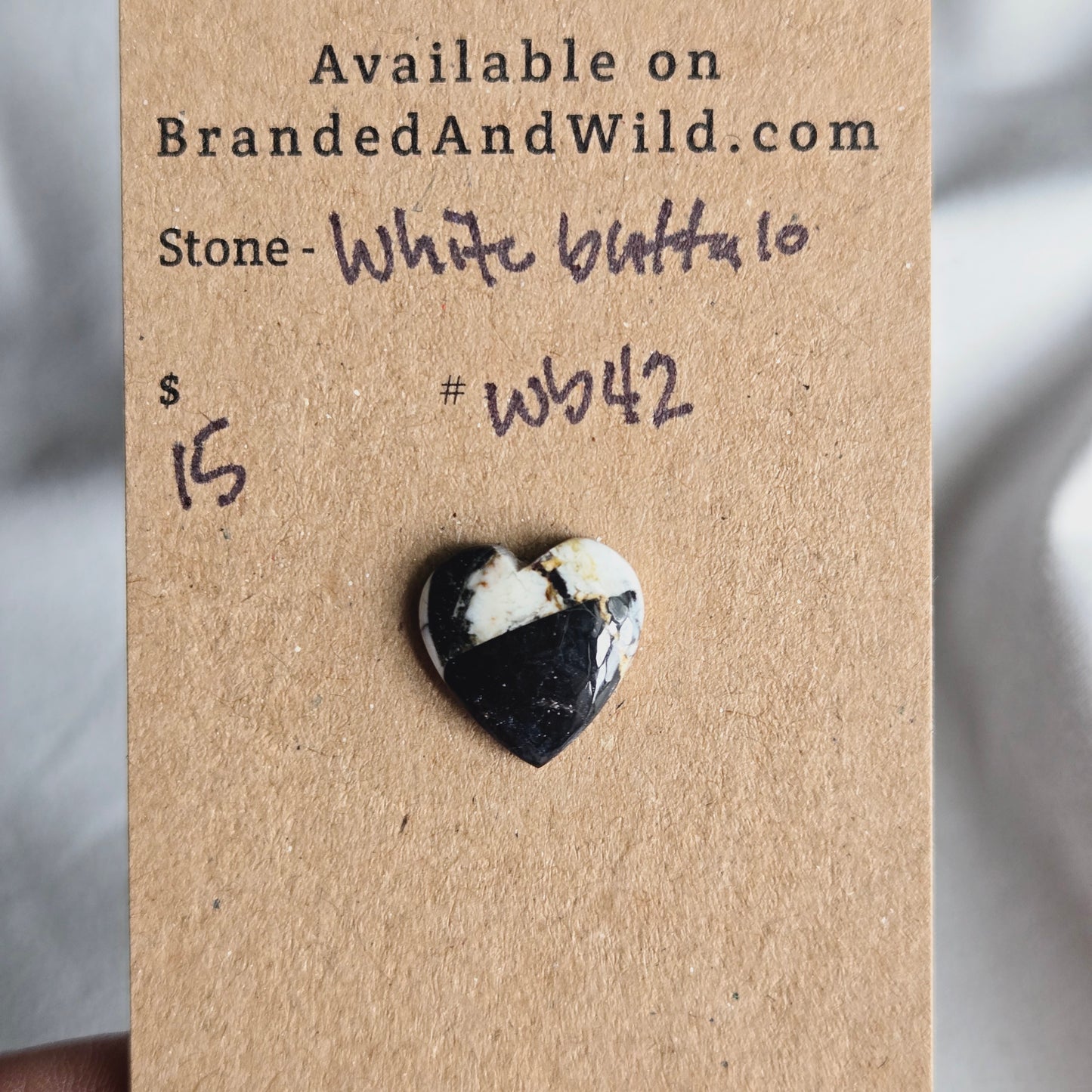 White Buffalo Cabochon - WB42