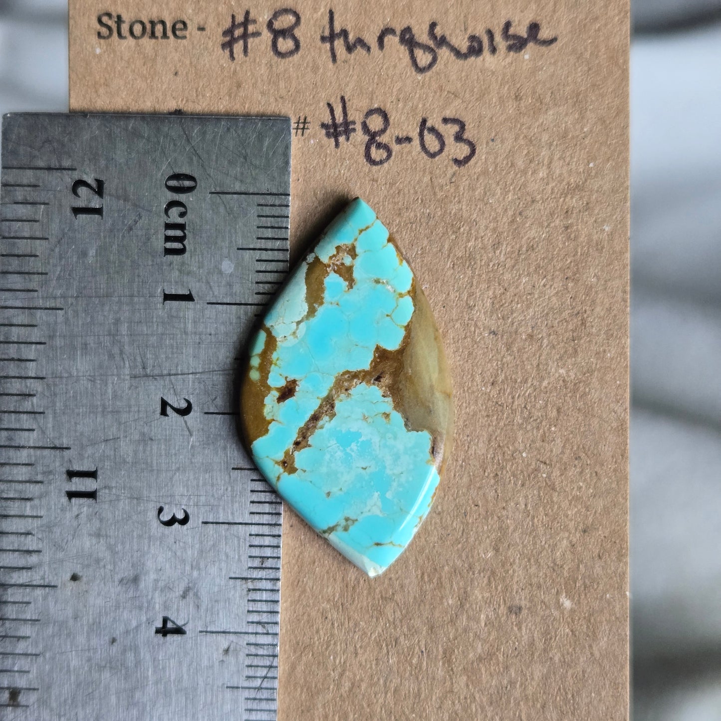 #8 Turquoise Cabochon - #8-03