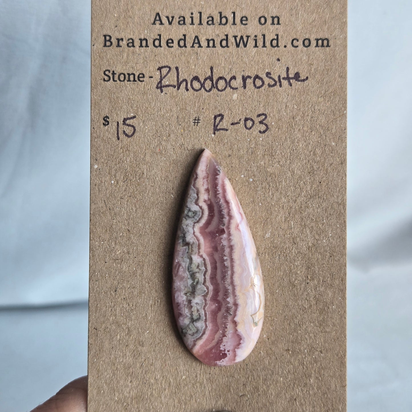 Rhodochrosite Cabochon - R-03