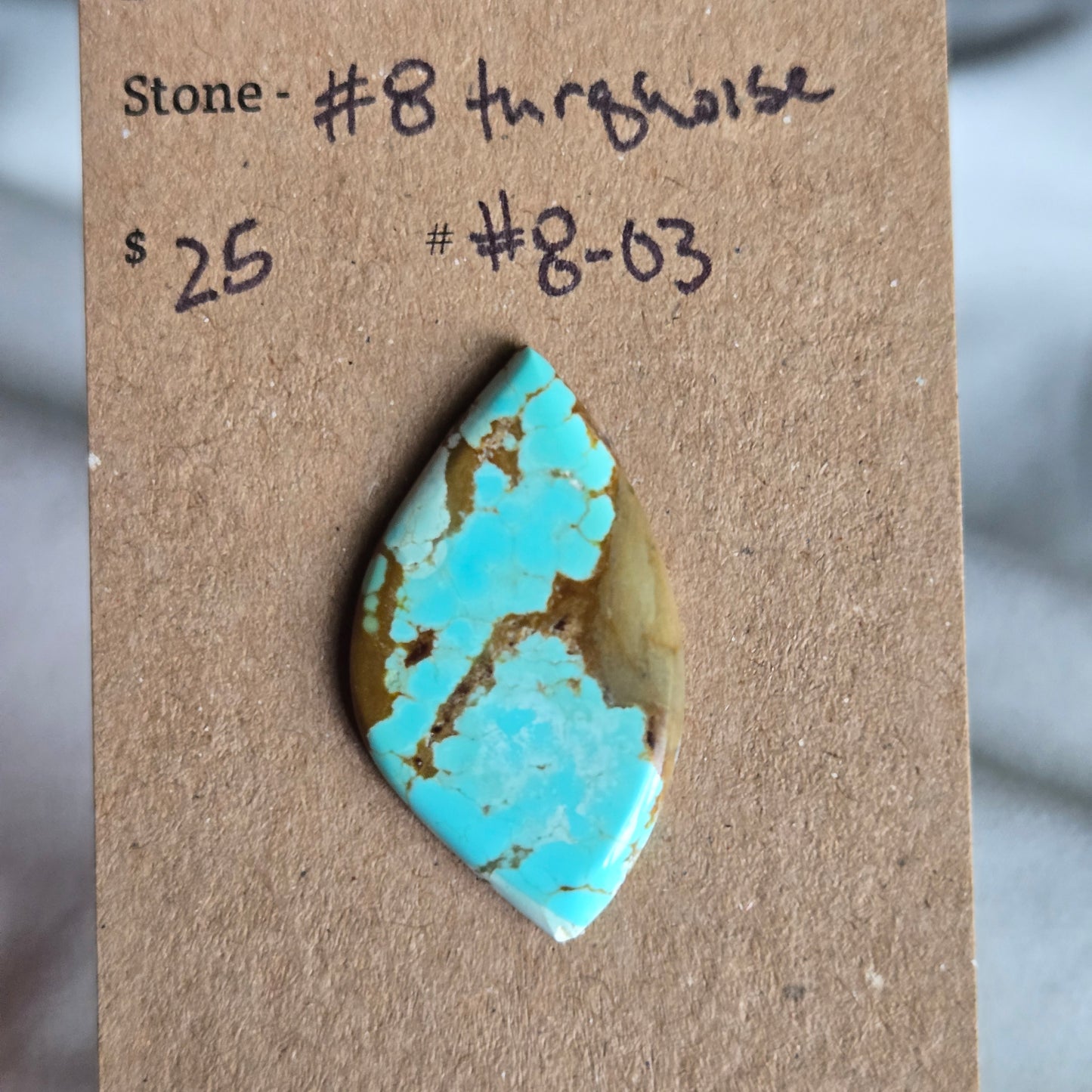 #8 Turquoise Cabochon - #8-03