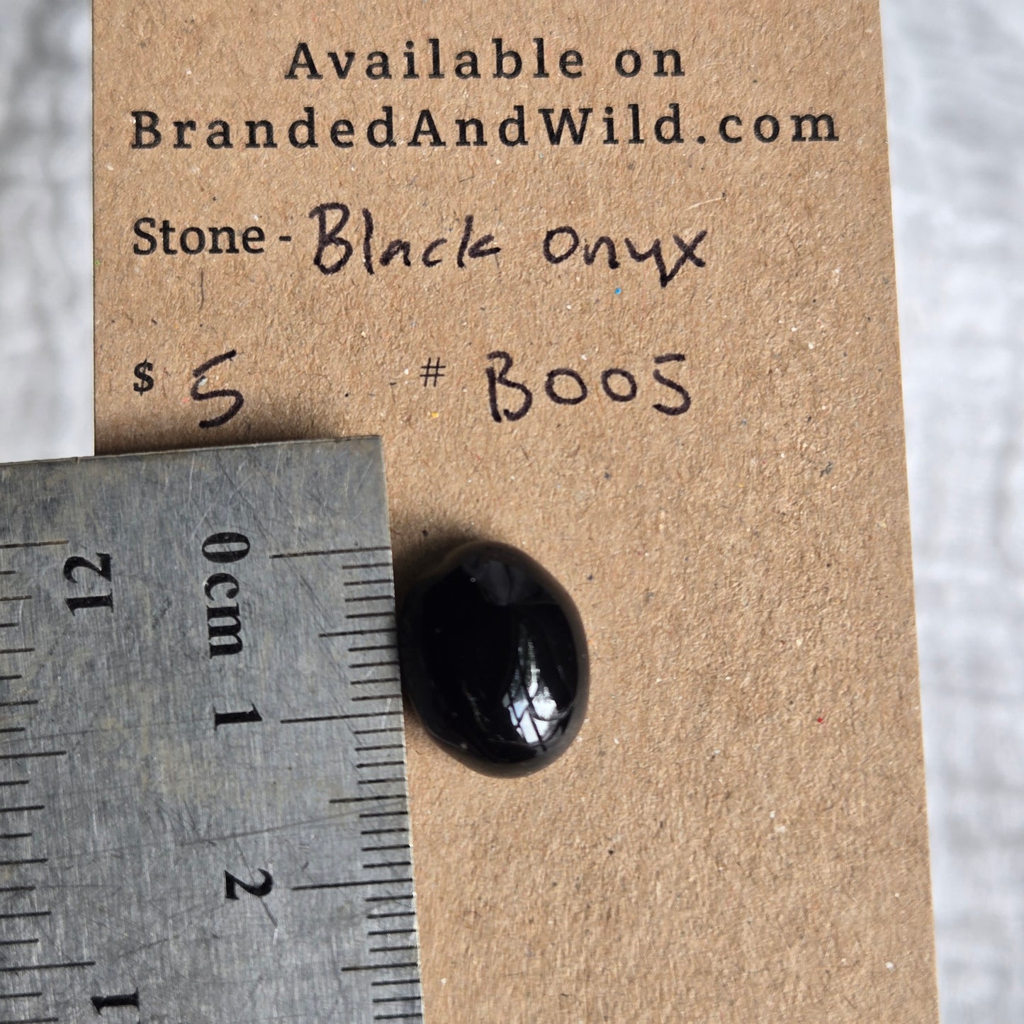 Black Onyx Cabochon - B005