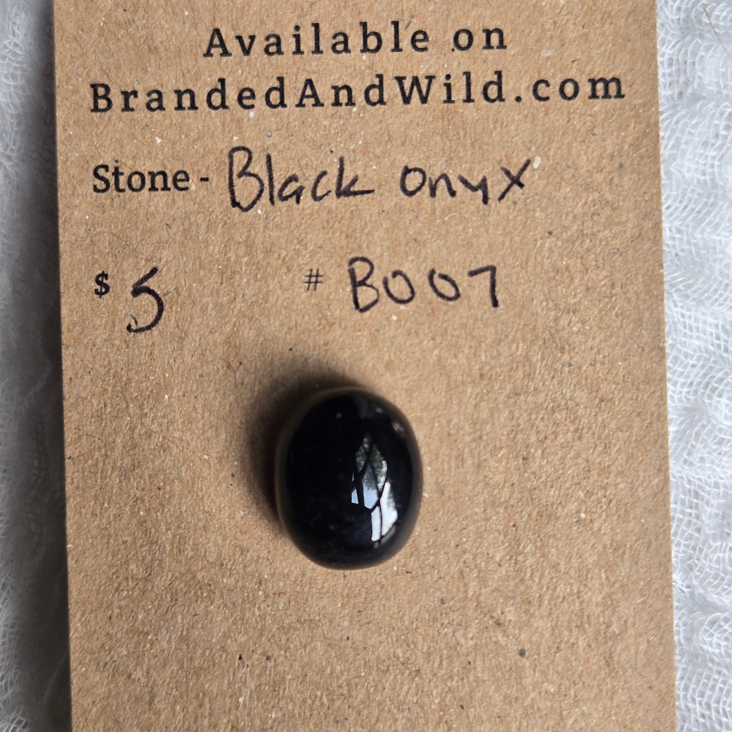 Black Onyx Cabochon - B007