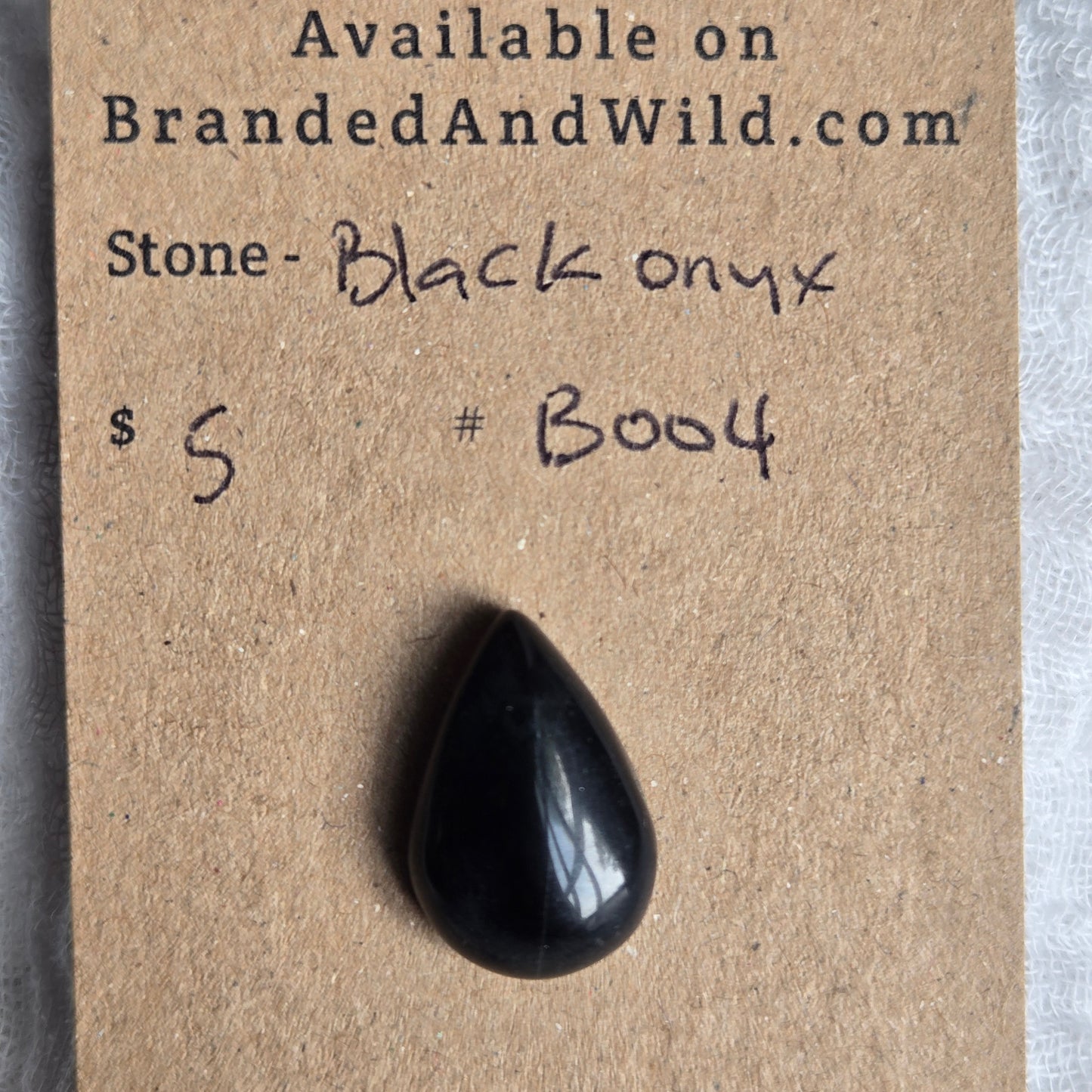 Black Onyx Cabochon - B004